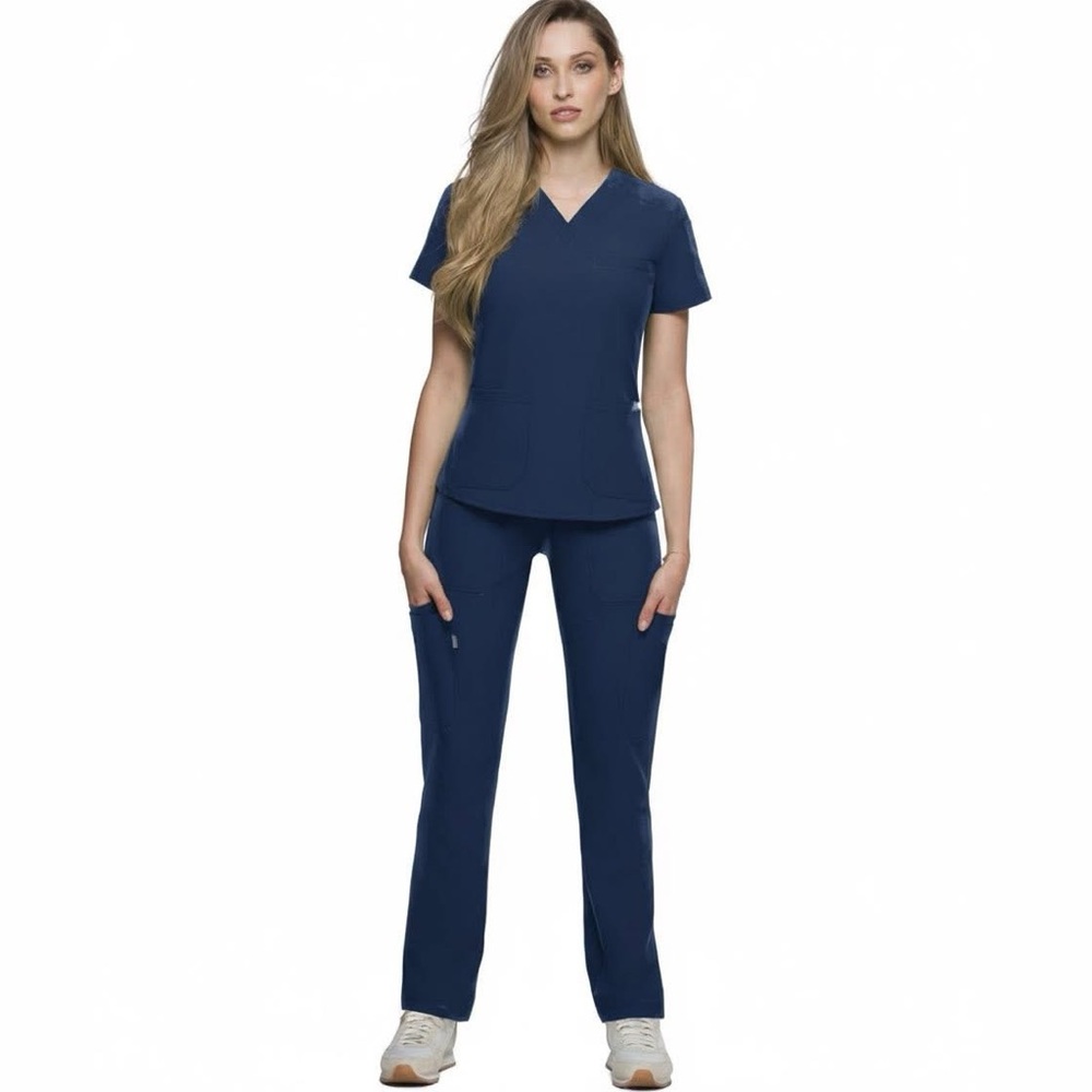 Kanaus Multipocket Women Scrubs Set navy blue nwt